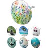 arteneur® Universal Bath Plug with Colourful Flowers Motif, Triple Seal,