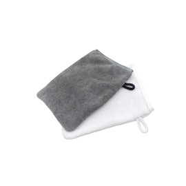 Microfibre Body Wash Mitts,2 PCS Face Mitts Makeup Remover Gloves Reusable Face Cloth Soft Face Cleansing Mitts Bath SPA Terry Cloth