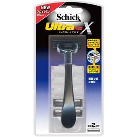 Schick Ultra Plus X Holder, 2 Blades, 2 Replacement Blades, Replacement Blade (1 is installed on the main unit)