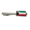Kiola Designs Thin Bordered Kuwait Flag Square Tie Clip