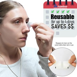 Acanthus - 15 Pack CPAP Nose Bridge Protectors - Silicone CPAP Mask Cushion for Nasal Skin Protection - Reusable Latex-Free - CPAP Accessories Mask Liner - Pack of 15