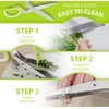SASACIA 2-Pack Herb Scissors Set with 5 Blades & 3
