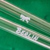 Berlin Edition 6 x 20 cm Glass Straws with Engraved