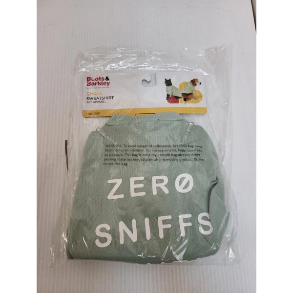 Boots & Barkley "Zero Sniffs Given" Dog/Cat Sweatshirt - Size
