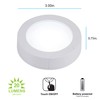 GE Touch Activated LED Puck Lights, 20 Lumens, White, 25434