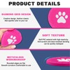 Piburth 4 Pack Car Cup Holder Coasters, Dog Paw Insert