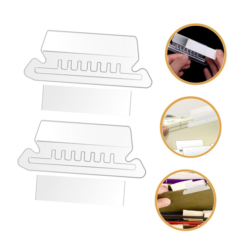 Operitacx Hanging File Organizer Tabs File Folder Tabs and Inserts