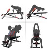 Soozier Upgraded Multi-Functional Hyper Extension Bench Dumbbell Bench Adjustable Roman