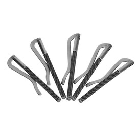 Pack of 5 Money Clips Spring, 80 mm High Hardness Galvanised Steel Cash Clip for Leather Wallet Credit Card ID Cash Holder (Black)