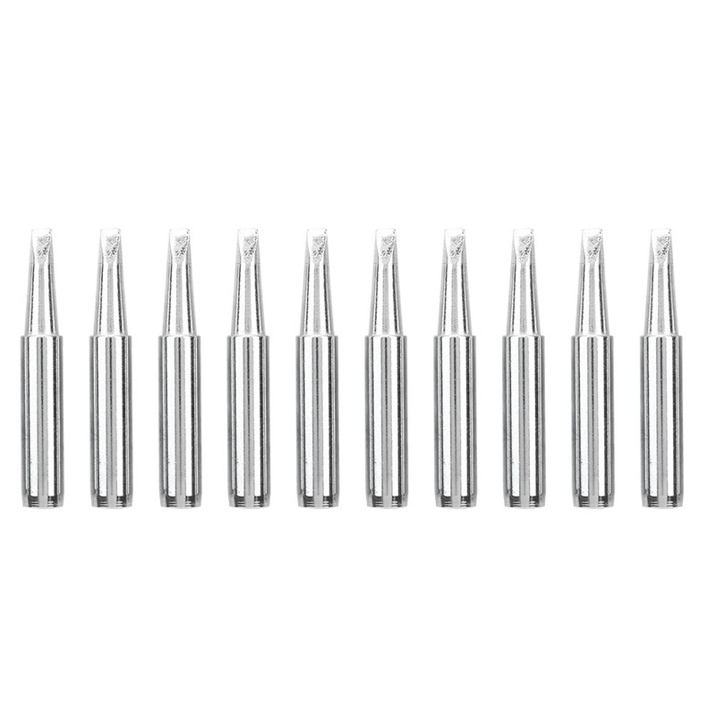10Pcs Solder Iron Tip Brass Internal Heating Lead Free Soldering