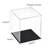 sourcing map Acrylic Clear Display Case Box Dustproof Protection Cube