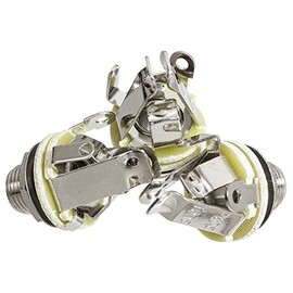 Pure Tone Full-contact Output Jack for Guitar/Bass, with Mounting Hardware, Package of 3