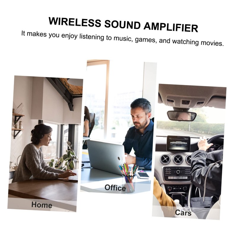 Mipcase 1pc Mini Digital Stereo Amplifier Portable HiFi Wireless Audio