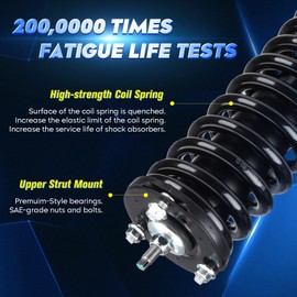 Front Strut Shock Assembly w/Coil Spring for Toyota Tacoma 4WD 1995-2004, Replace 171352L 171352R, Left & Right, 2PCS
