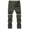 Men's Convertible Hiking Pants Zip Off Quick Dry Lightweight Safari