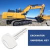 ECSiNG 10pcs 601 Ignition Keys Compatible with Sany Mini Excavator
