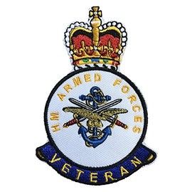 T-Tiny Limited British Military HM Armed Forces Soldier Veteran Army Embroidered Iron Sew On Badge Patch