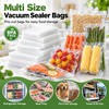 50-Pack Vacuum Food Storage Bags for Food Preservation – Reusable