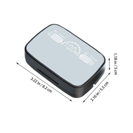 Operitacx Ear Kopfhörer Sportkopfhörer 2000mAh mit Ladehülle Stereo für Outdoor Aktivitäten Kompatibel mit Smartphones