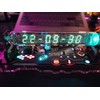 TPHRAVAL Imitation Nixie Tube Clock Fluorescent Tube Clock Cyberpunk Ornaments