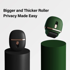 Lomil Identity Protection Roller Stamps 2 Pack - Confidential Roller Stamp with 4 Refills - Wide Identity Theft Protection Stamp for ID Blockout, Privacy & Security(Black+Green)