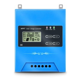 iSunergy 10A MPPT Solar Charge Controller 12V/24V Auto Working Buck Solar Panel Battery Regulator Maintainer with LCD Display for Solar Panel Battery Overload Protection