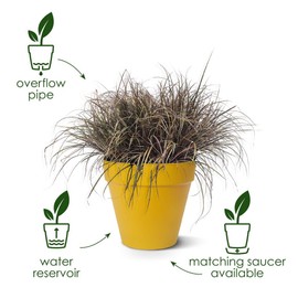 elho Loft Urban Round 30 - Flower Pot for Outdoor Use - 100% Recycled Plastic - Diameter 28.5 x Height 26.0 cm - Green/Pistachio Green