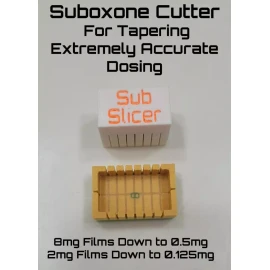 Panda Printing SubSlicer Suboxone Cutter 8/2mg Strips Exact Dose Tapering W/ Razor