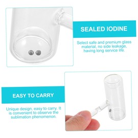 Baluue Educational Lab Equipment 2 Pack Iodine Seal Tube Sublimation Iodine Equipment Physical Experiment Kit for Students Random Style