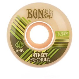 Bones STF Retros 99A V4 Wide Skateboard Wheels White 54mm