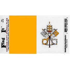 Vatican City Flag Decal for auto, Truck or Boat