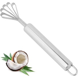 Nikou Coconut Grater, Stainless Steel Coconut Scraper, Household Coconut Fish Scraper, Multi-Purpose Coconut Slicer, Accessories for Kitchen, Shop, Restaurant