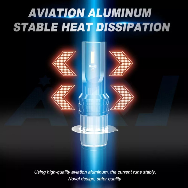 aqj H6 white LED Headlight Bulbs Lights For Yamaha Blaster