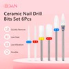 BQAN Nail Drill Bits Set, 6Pcs 3/32 In Drill Bit