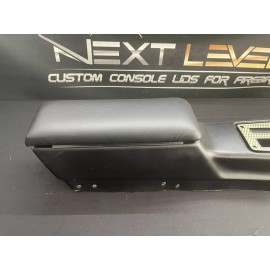 NLL 71-81 CAMARO CONSOLE LID BLACK, REAL LEATHER CUSTOM MADE / FIREBIRD
