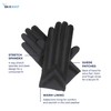 isotoner mens Stretch Classics Fleece Lined cold weather gloves, Brown,