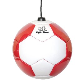 Footballgear TSSBX-2504 TigerShot Tiger Shot Strap Ball Renewal Soccer Training Indoor Practice Red