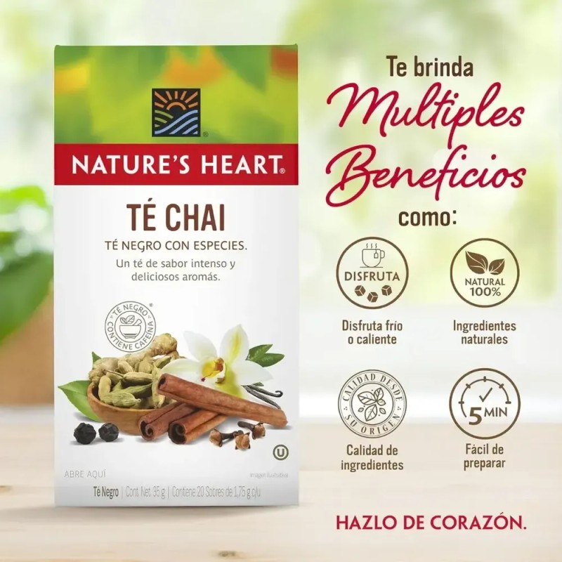 Té Manzanilla Jengibre Nature's Heart 6 Cajas 35 Gr 20