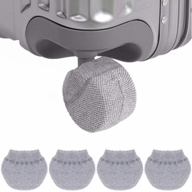 4-Pack Luggage Wheel Cover Socks – Full Wrap Knitted Dustproof Sleeves, Fit for Most Suitcases, Prevents Dust, Floor & Bed Dirt, Secures Wheels During Storage, Doubles as Table and Chair Leg Covers