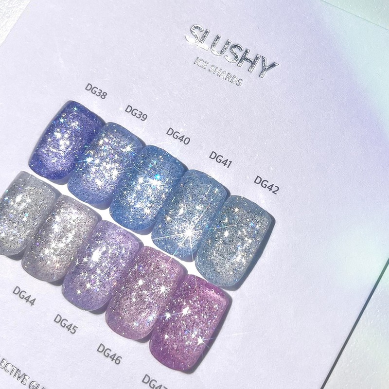 Divock Divok Slush Reflective Glitter Gel 10 Piece Set +