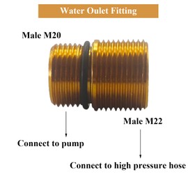 Paquete de 2 pulgadas 7110264 Kit de agua para bomba de lavado a presión de leva axial, montaje de ulet