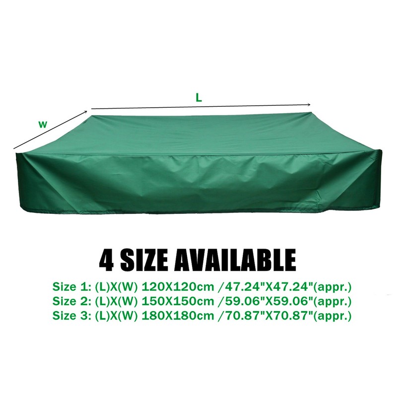 Green Sandbox Cover Square Sandbox Pool Protective Cover Sandbox Canopy