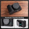 MUZIRI KINOKOO Sony ZV-E10 II Case, Vintage Textured Genuine Leather