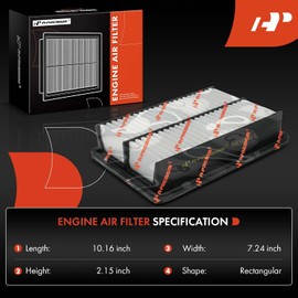 A-Premium Filtro de Aire de Motor Compatible con Mazda 3 2019-2024, CX-30 2020-2024, CX-50 2023-2023, 3 Sport 2019-2023, 2.0L 2.5L, Reemplazo#PAH9133A0