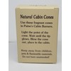 Cedar #25 Incense Log Cabin Cones Paines Maine USA Christmas