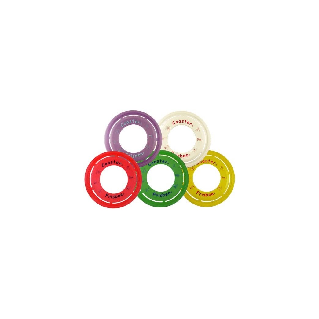 Frisbee Brand Coaster Ring - Set of 5 (Color Assortment)