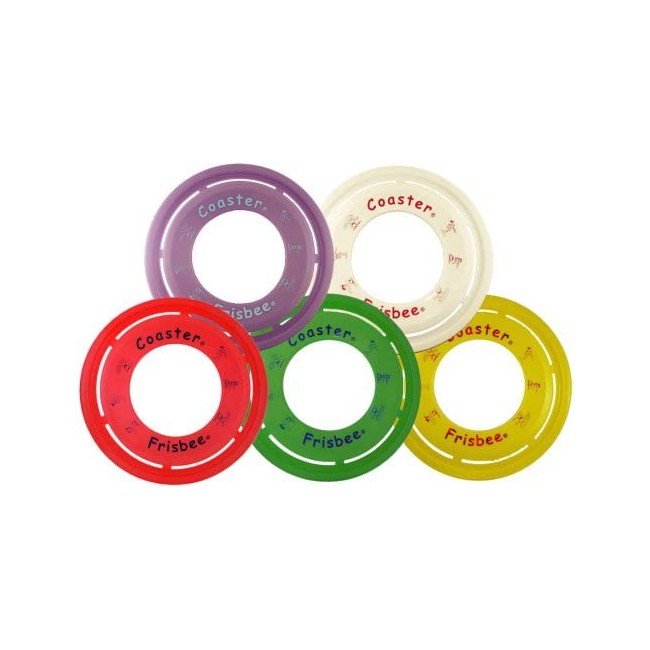 Frisbee Brand Coaster Ring - Set of 5 (Color Assortment)