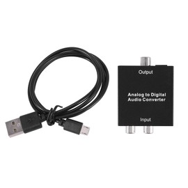 Daiilg Analog to Digital Audio Converter R/L 3.5mm AUX to Digital Coaxial Toslink Optical Audio Adapter