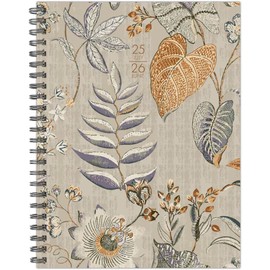 Willow Creek Press Weekly Softcover Planner, Organic Tapestry Academic July 2025 - June 2026 6.5" x 8.5" Weekly Softcover Planner