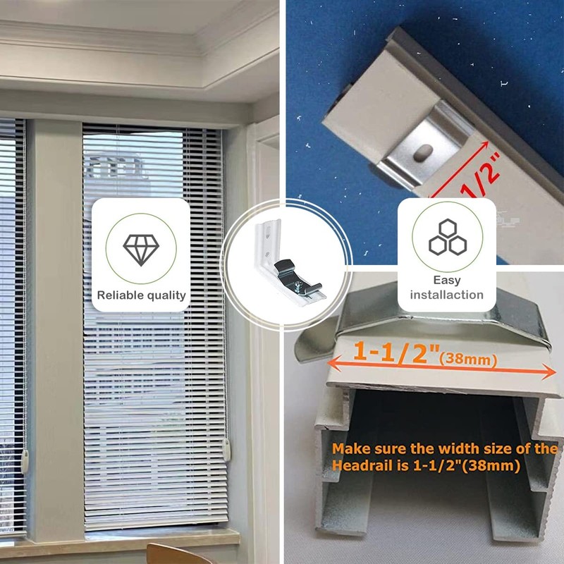 Vertical Blind L- Shaped Bracket 8pcs 3inch Blinds Curtain Track